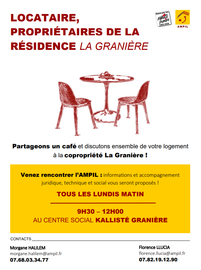 flyer locataire propriétaires de la résidence la granière